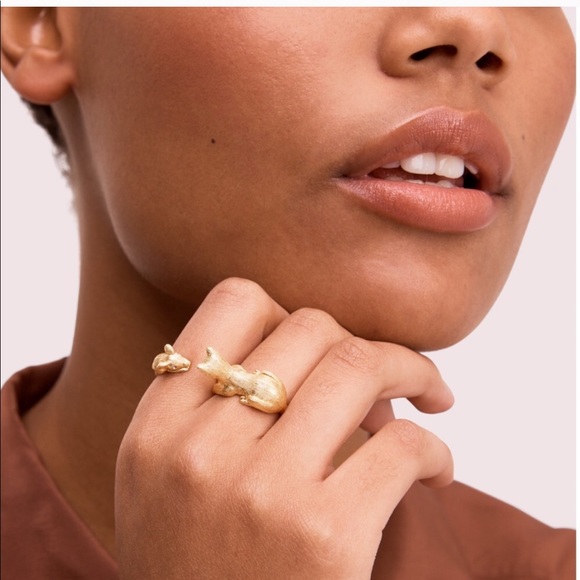 NWT KATE SPADE ♠️ HOUSE AND CAT RING - 7 - Picture 2 of 9